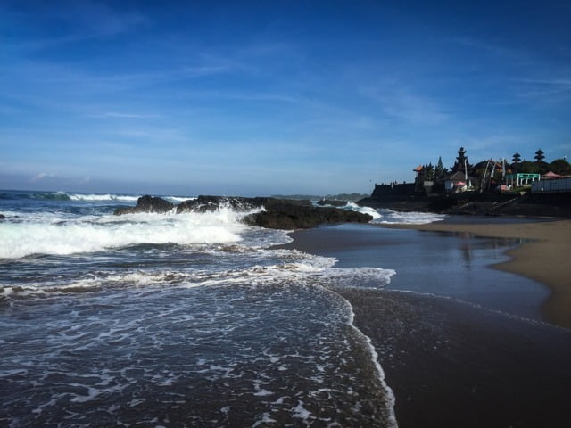 Canggu Beach waves one of the best beaches in Bali