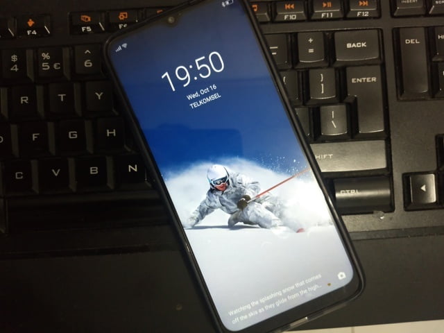 Realme 5 turned on