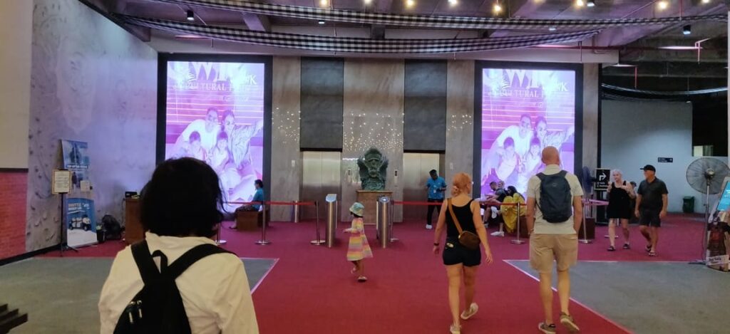 Inside GWK the entrace
