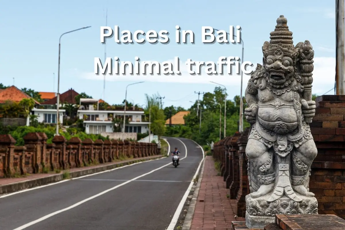 Bali minimal traffic
