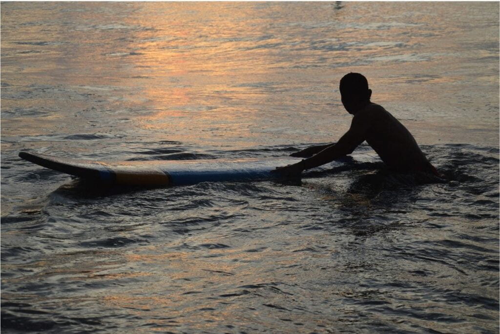 surfing lesson