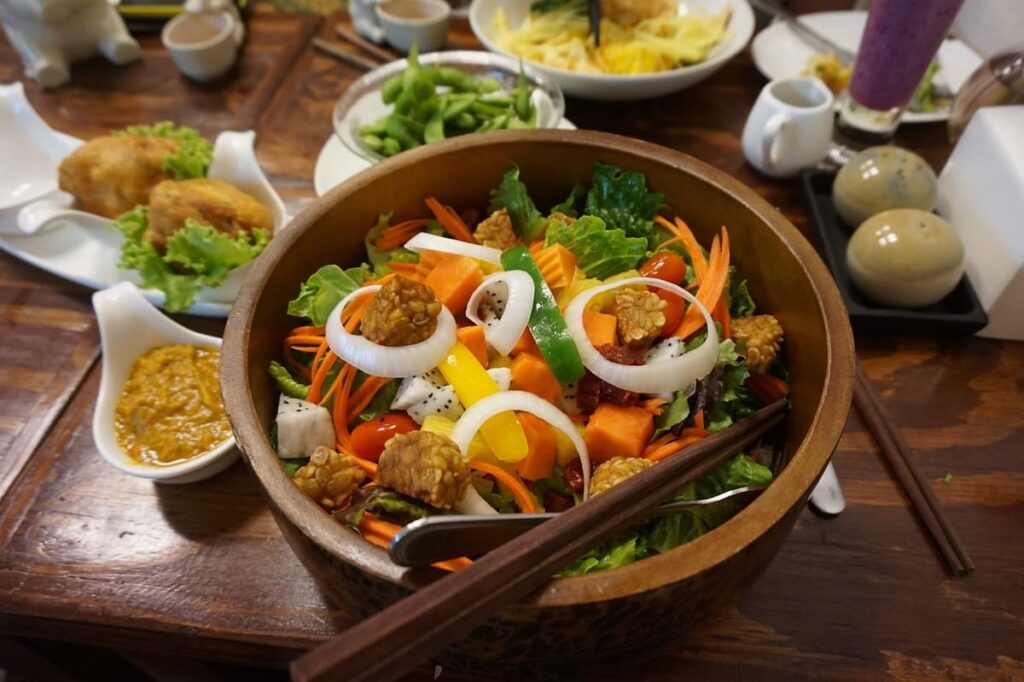 tempeh vegan salad