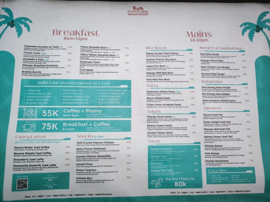 Mapogu menu