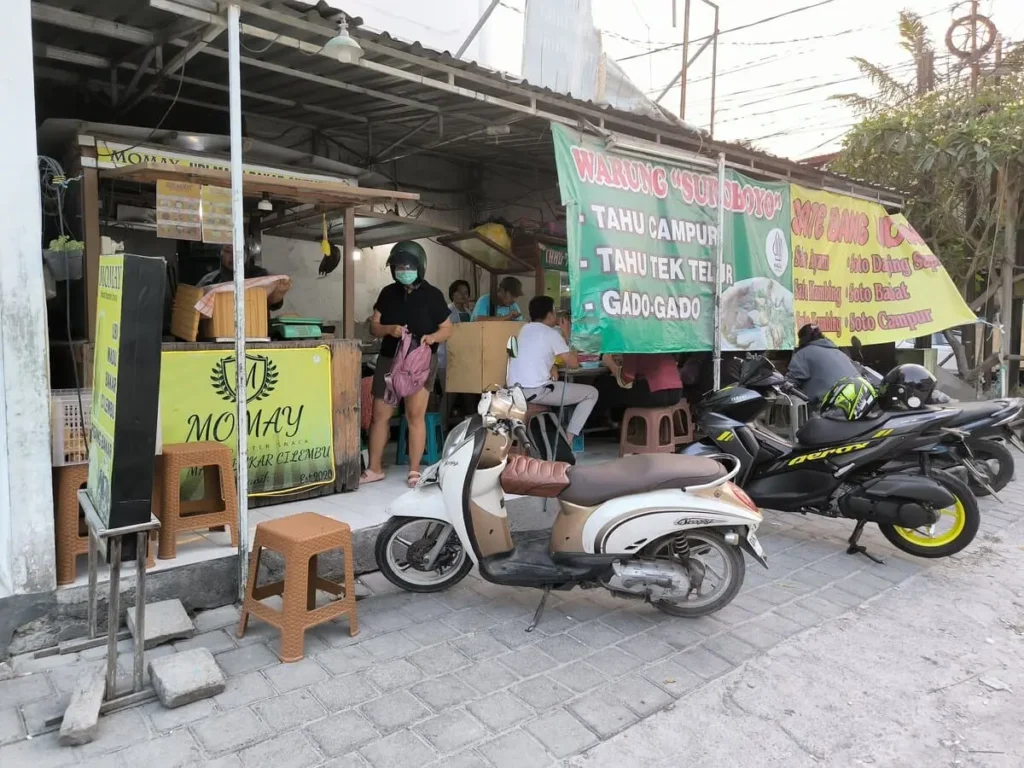 street food stalls in Bali