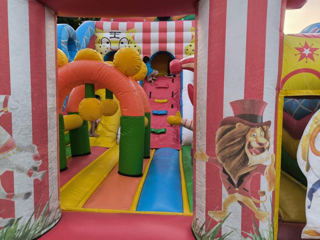 bouncey castle at pantai jerman