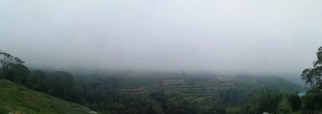 foggy view in munduk